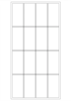 Leaded Glass Diagram Square
