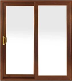 Patio Door Lockup Swatch Golden Oak
