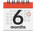 6 Month Calendar Icon